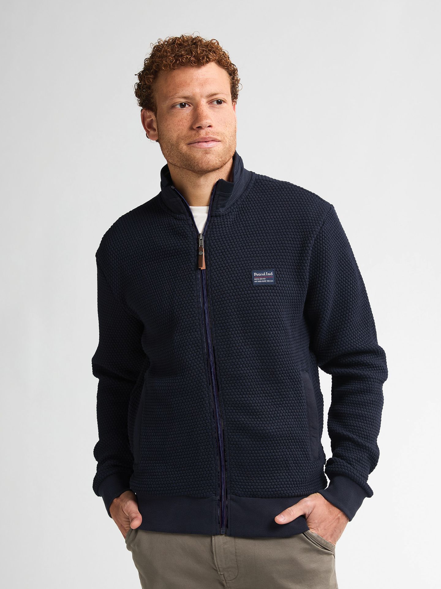 Petrol Industries Men Sweater Collar Zip 5092 royal navy 00114250-EKA26002700000164