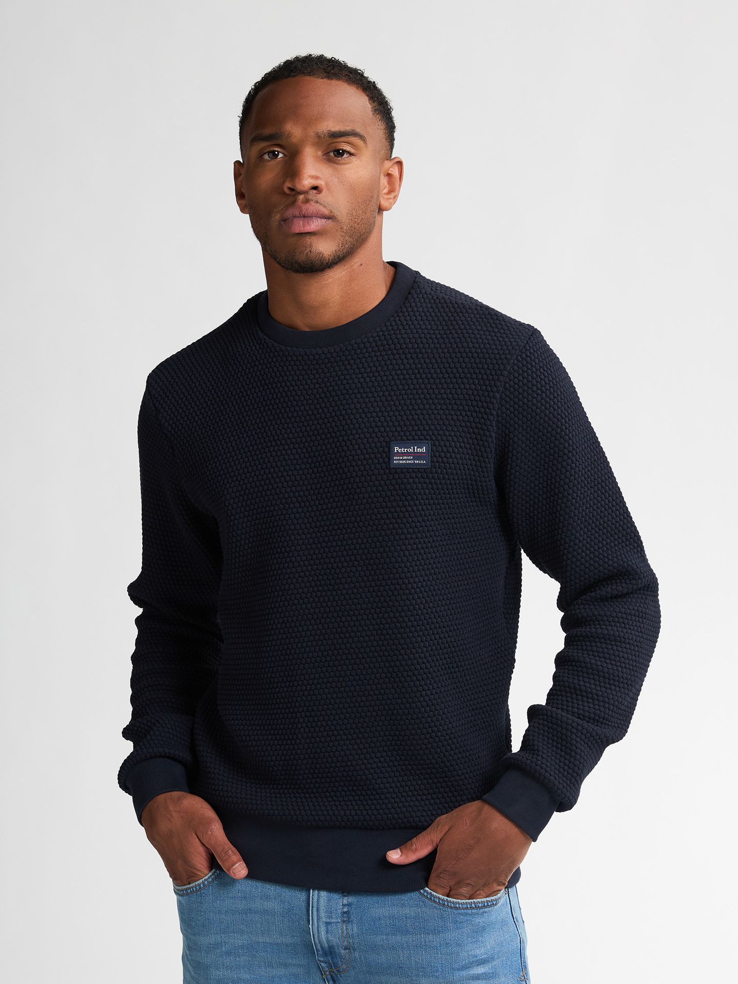 Petrol Industries Men Sweater Round Neck 5092 royal navy 00114251-EKA26002700000164