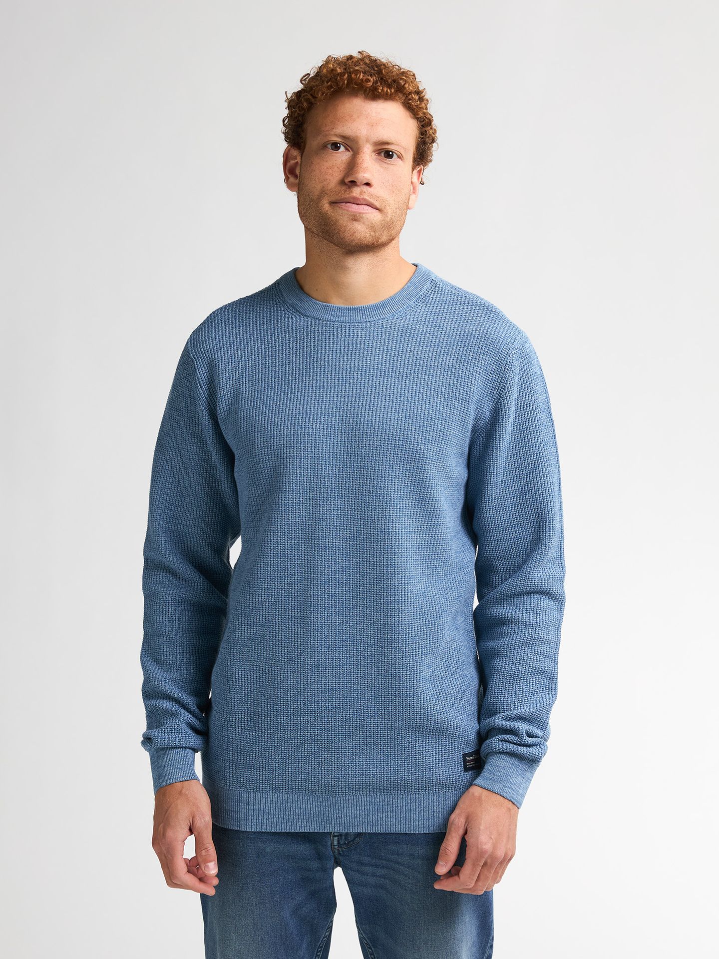 Petrol Industries Men Knitwear Round Neck Basic 5187 pale blue 00114844-EKA26002700000149