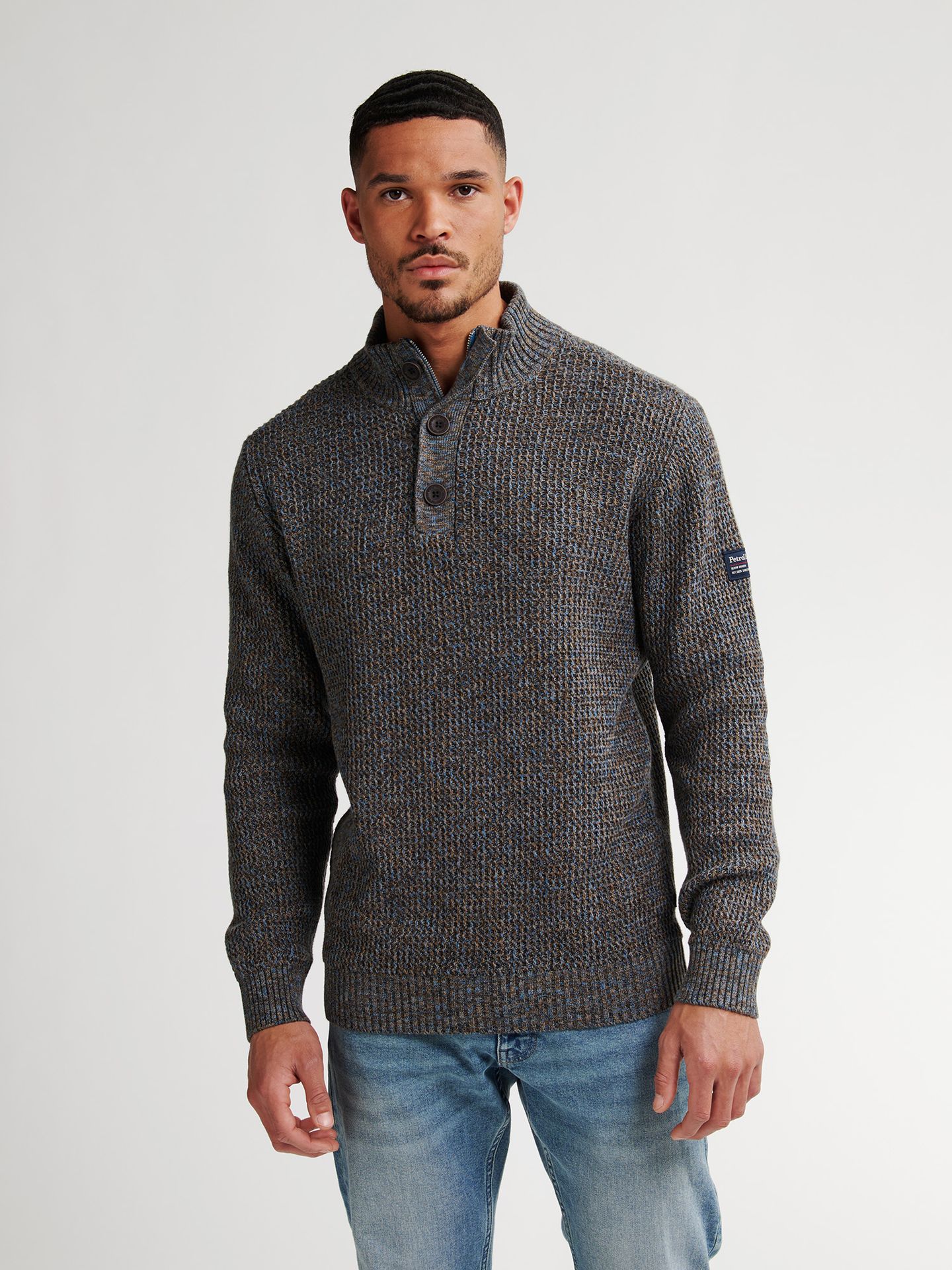 Petrol Industries Men Knitwear Collar 5190 indie blue 00114847-EKA26002700000175