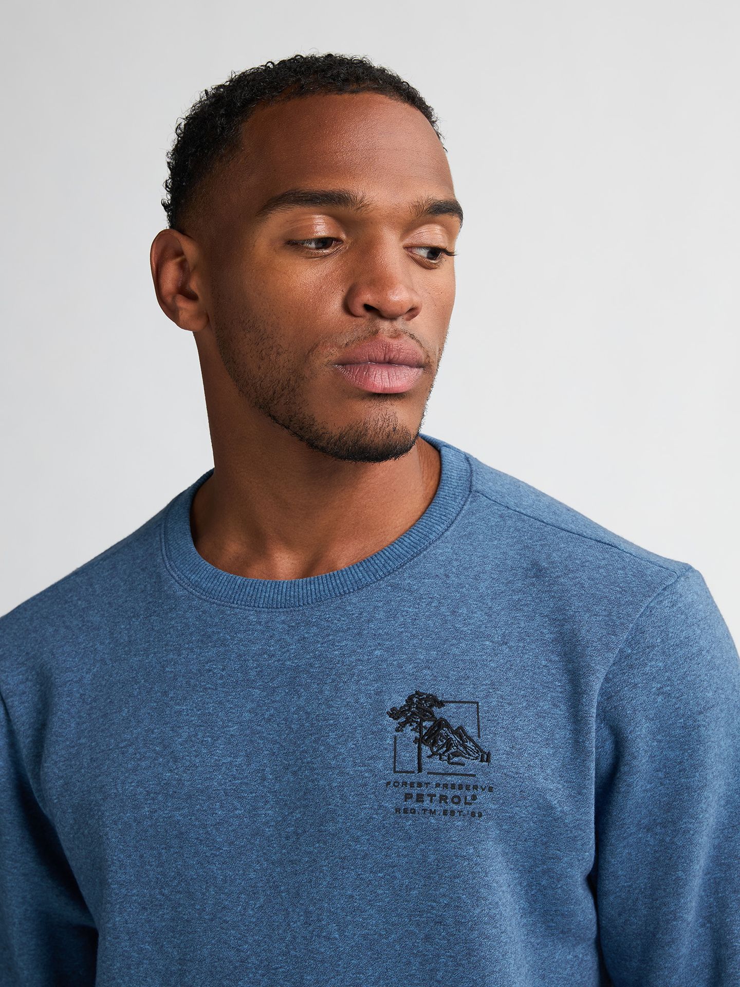 Petrol Industries Men Sweater Round Neck 5190 indie blue 2900159590071