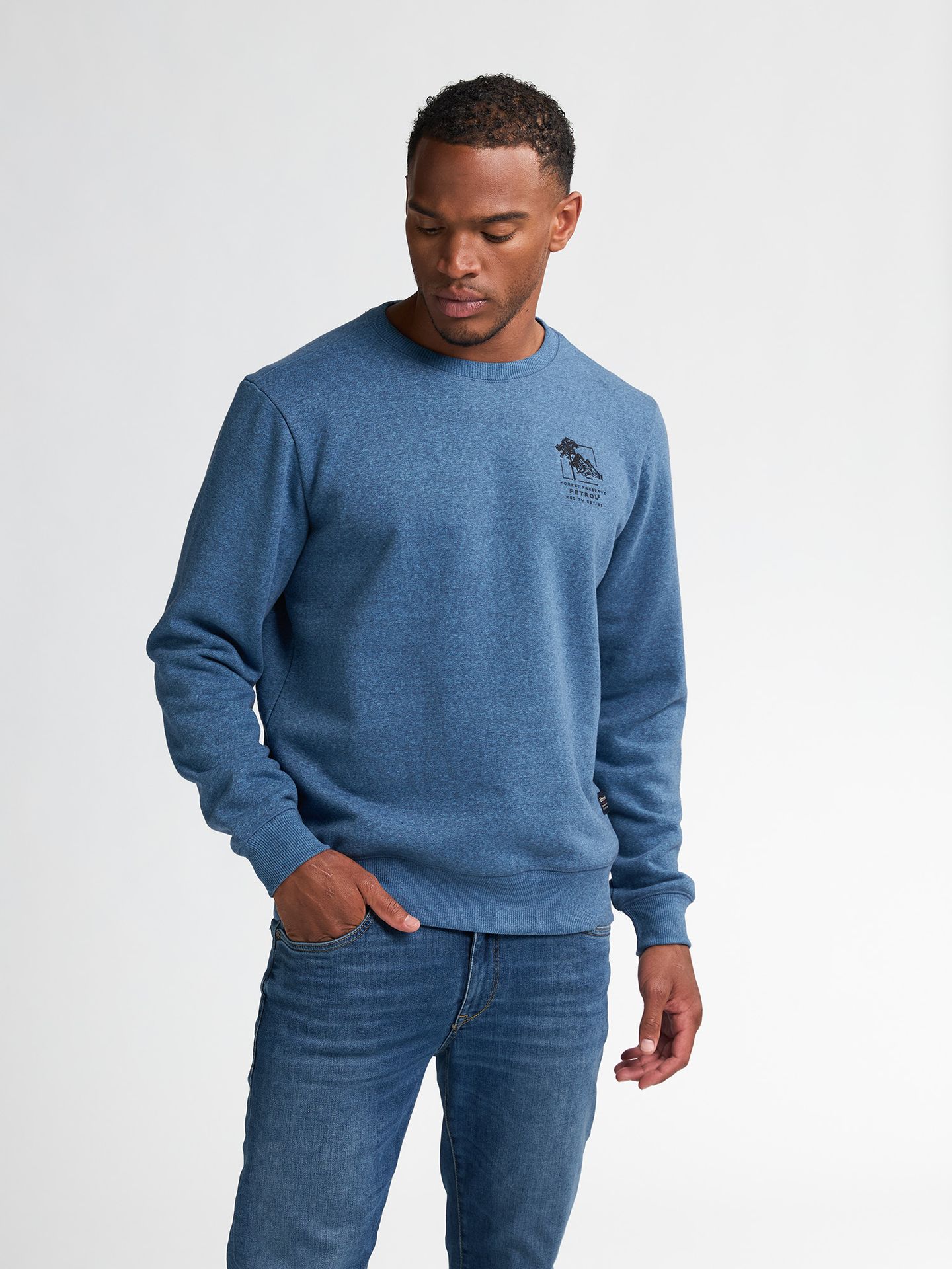 Petrol Industries Men Sweater Round Neck 5190 indie blue 00114850-EKA26002700000175