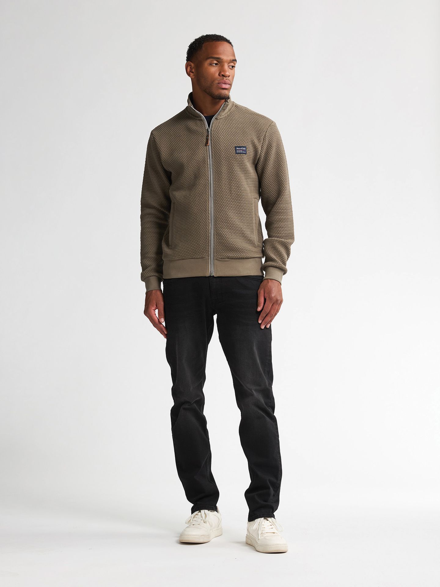 Petrol Industries Men Sweater Collar Zip 6174 mossy stone 2900158523070