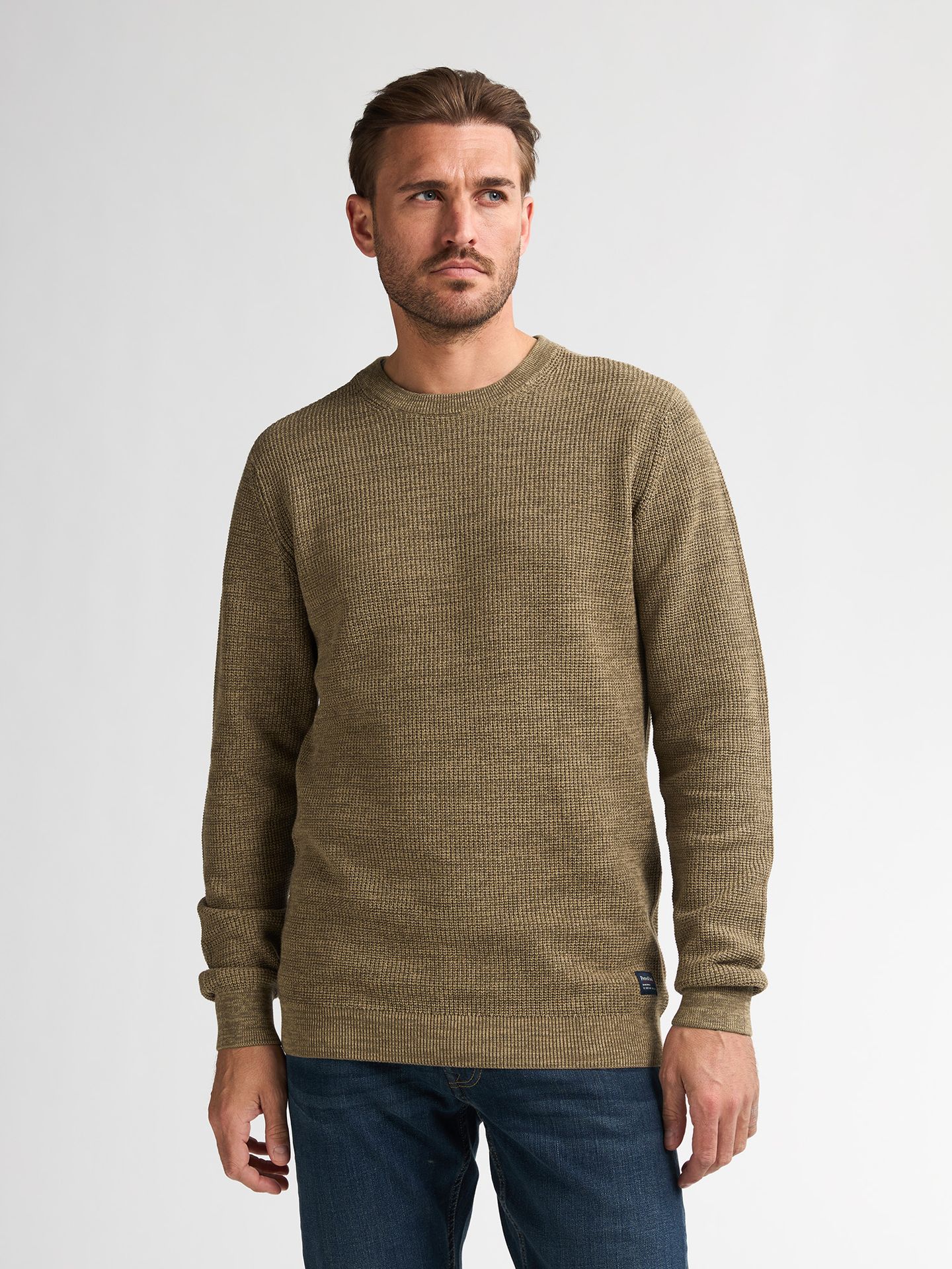Petrol Industries Men Knitwear Round Neck Basic 7146 tan 00114844-EKA26002700000171