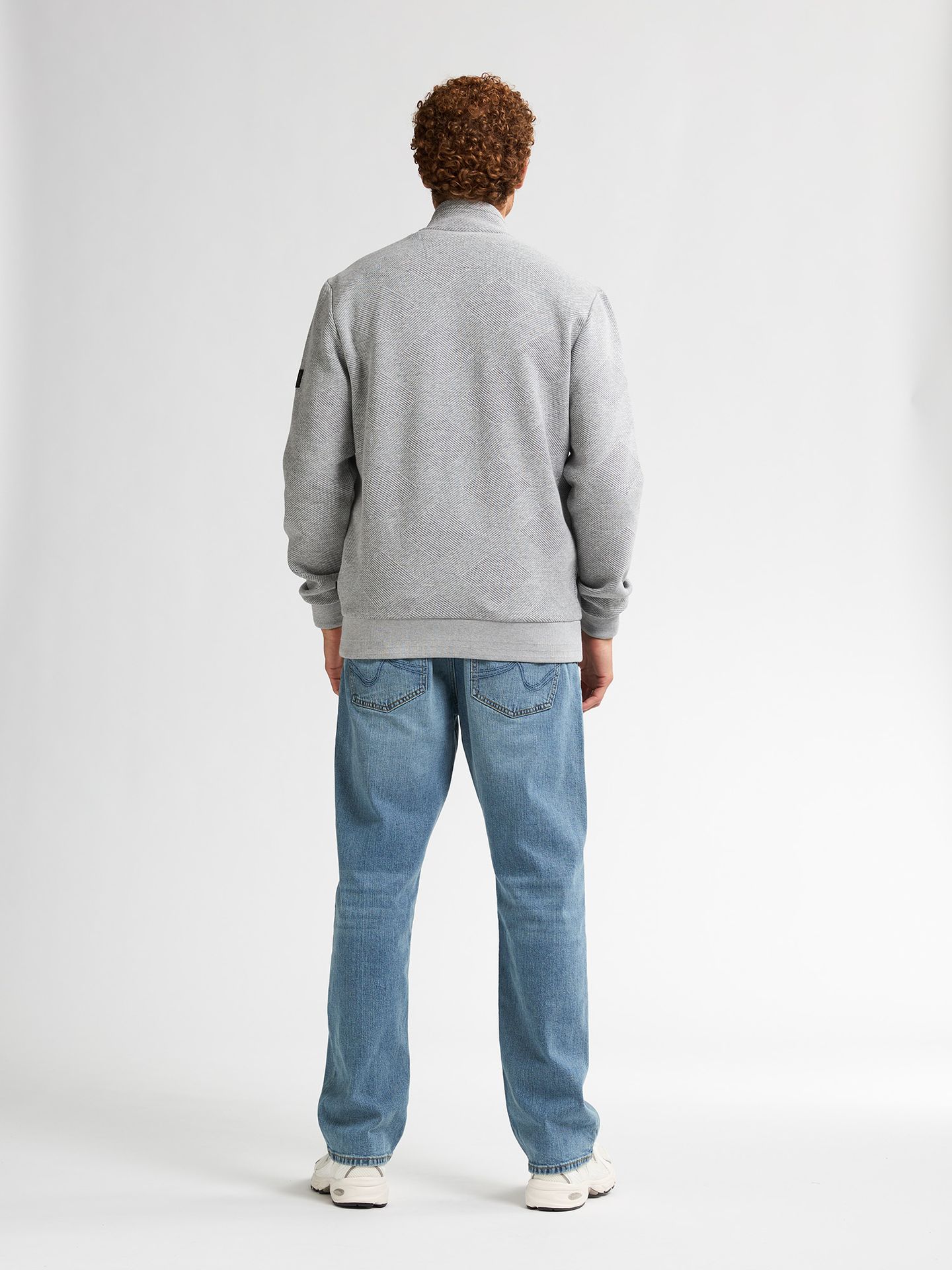 Petrol Industries Men Sweater Collar Zip 9038 light grey melee 2900159586098