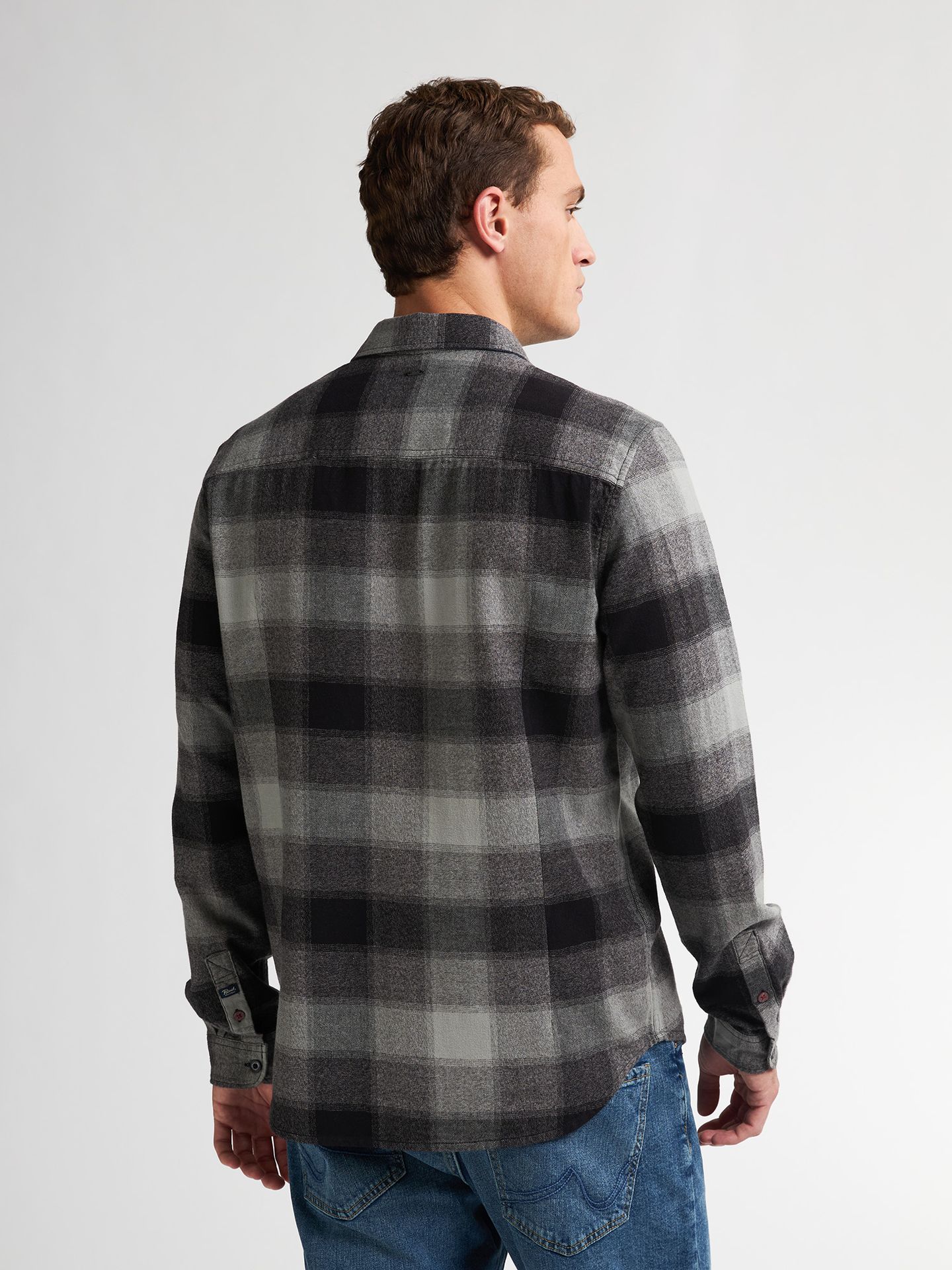 Petrol Industries Men Shirt Long Sleeve Check 9111 deep black 2900159594062