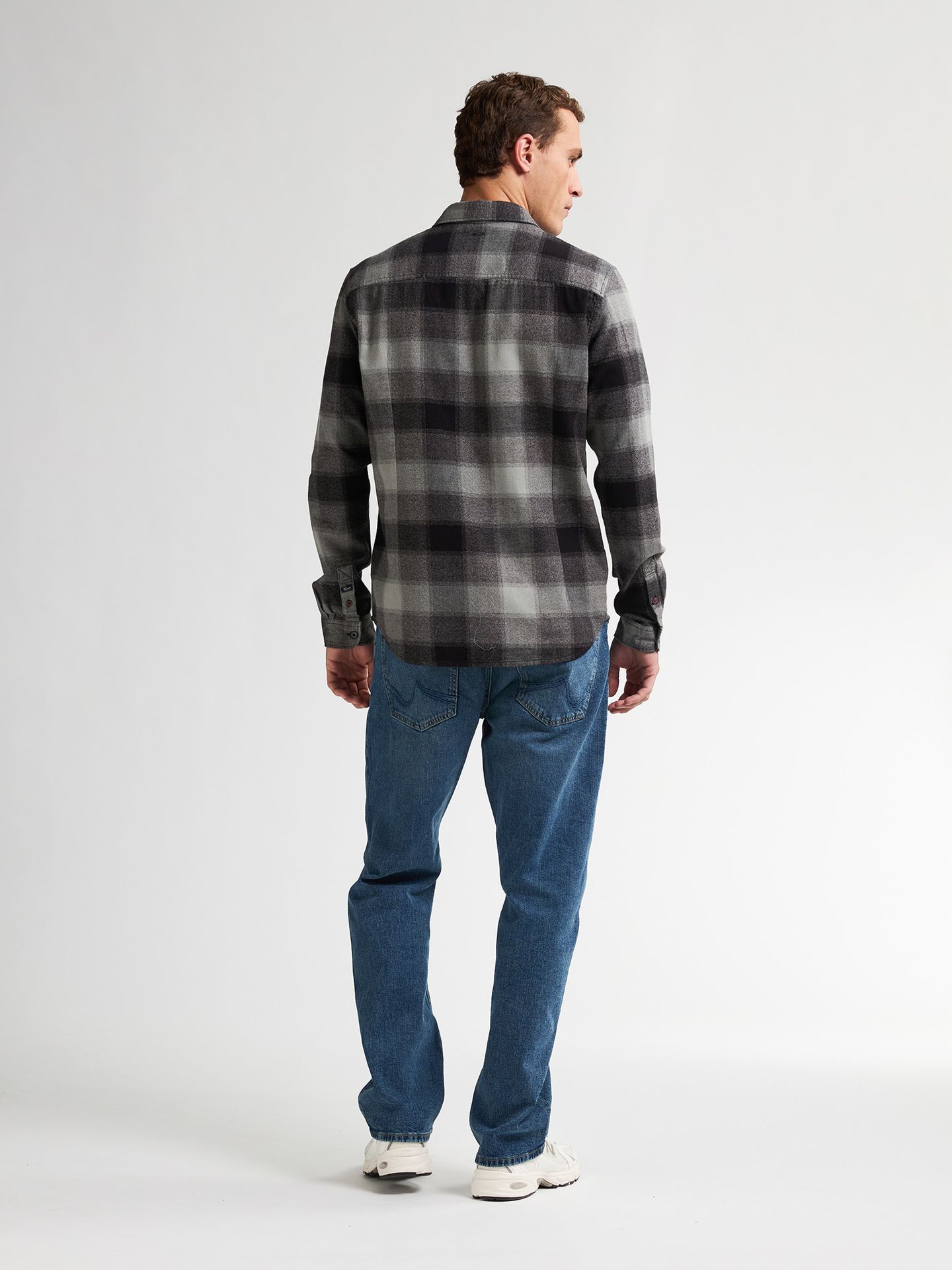 Petrol Industries Men Shirt Long Sleeve Check 9111 deep black 2900159594062