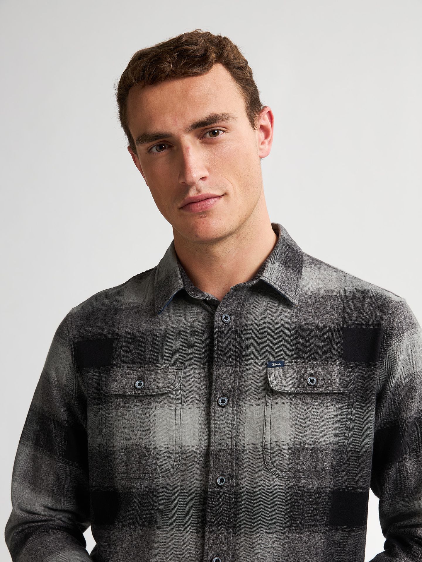 Petrol Industries Men Shirt Long Sleeve Check 9111 deep black 2900159594062