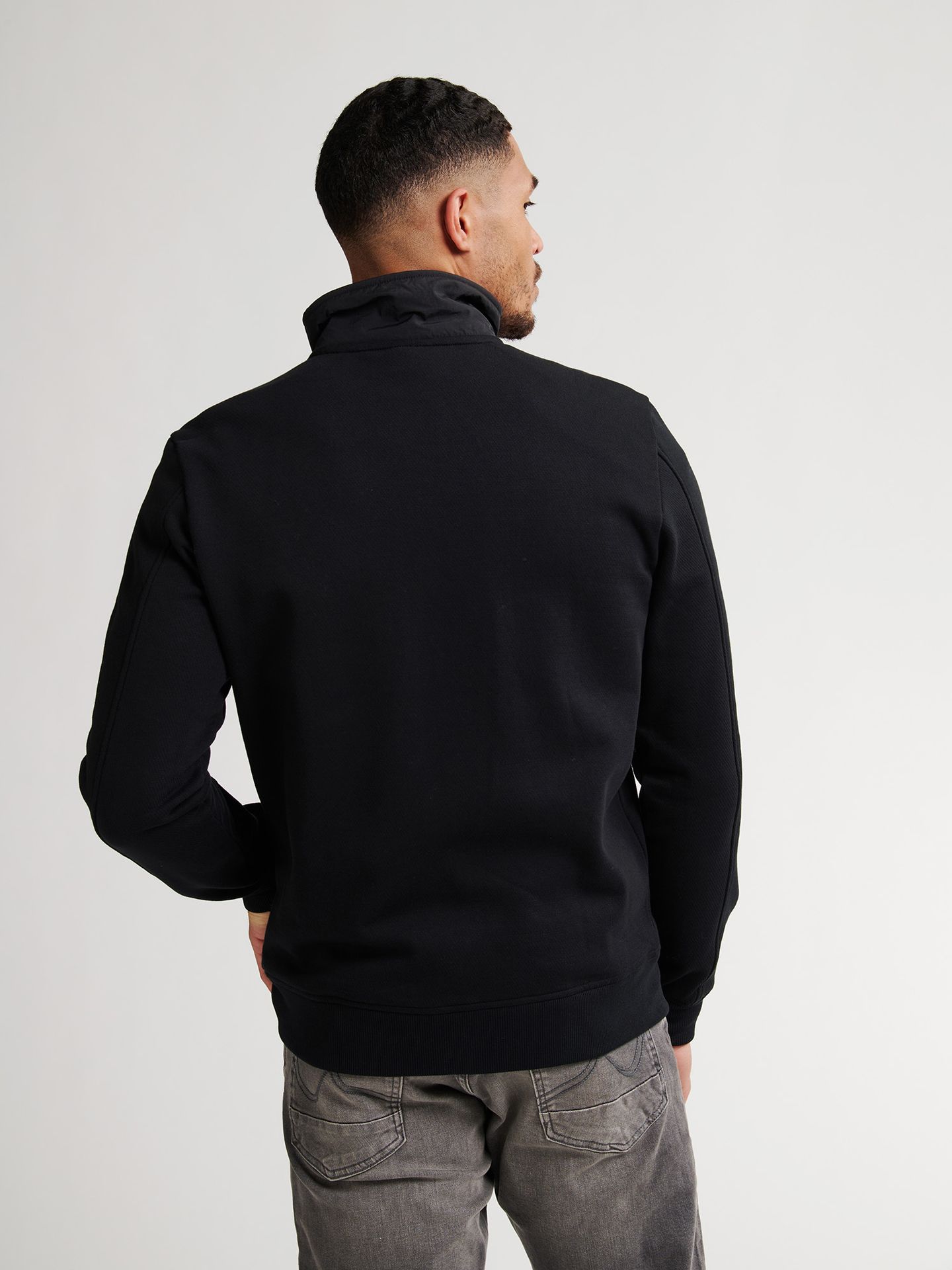 Petrol Industries Men Sweater Collar Zip 9111 deep black 2900159598060