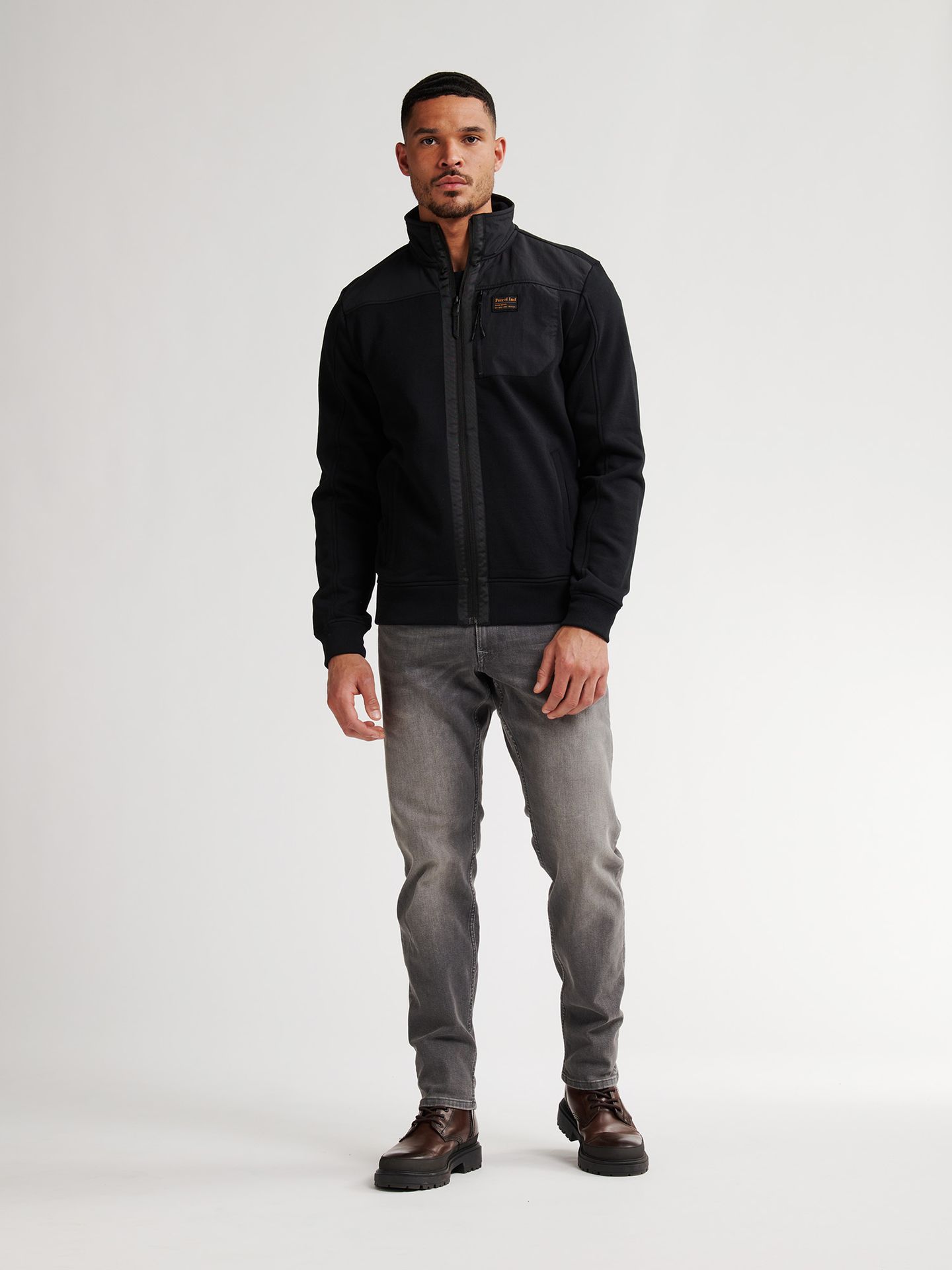 Petrol Industries Men Sweater Collar Zip 9111 deep black 2900159598060