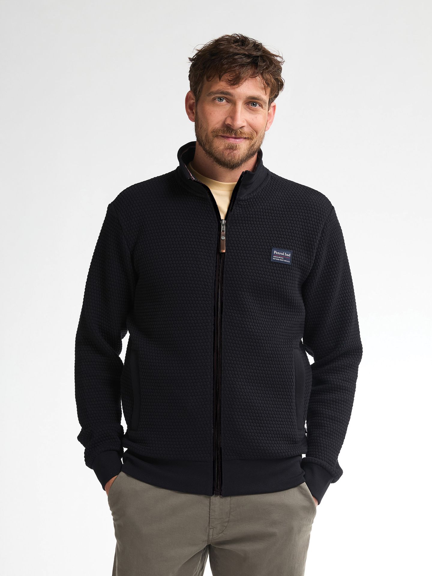 Petrol Industries Men Sweater Collar Zip 9111 deep black 00114250-EKA26002700000166