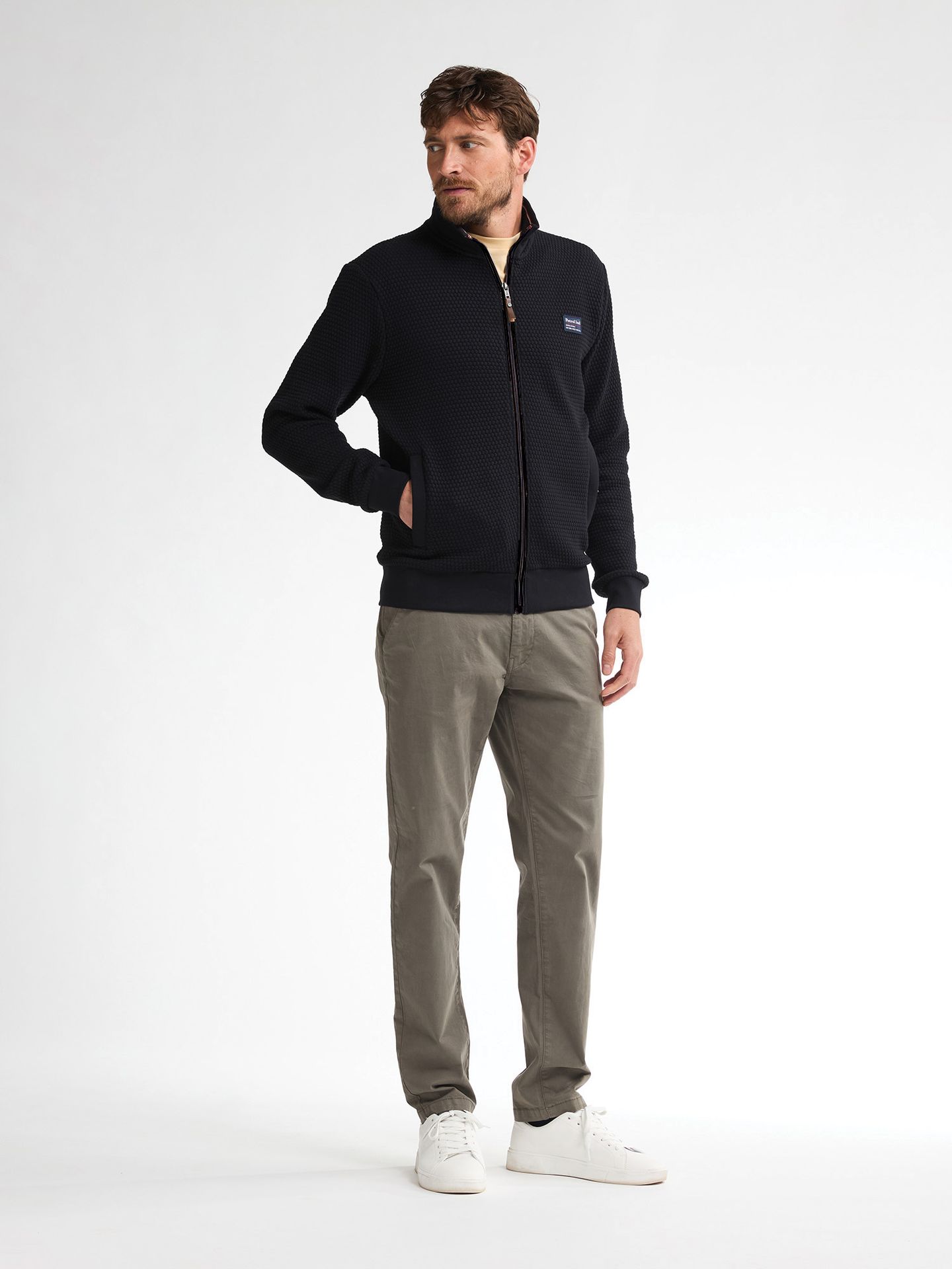 Petrol Industries Men Sweater Collar Zip 9111 deep black 2900158524091