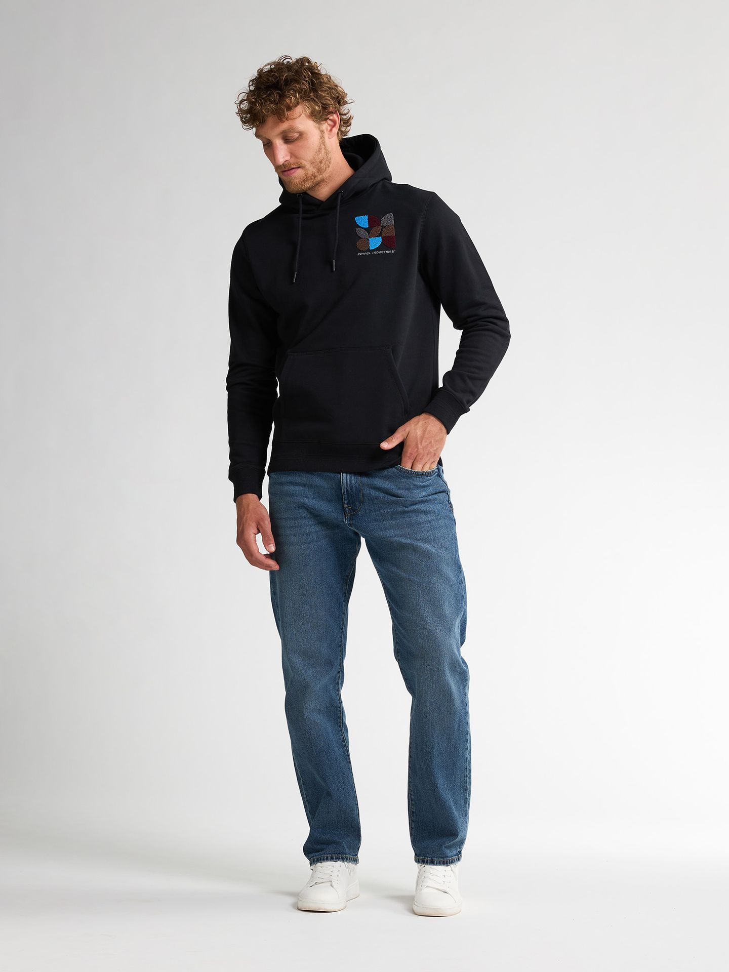 Petrol Industries Men Sweater Hooded Print 9111 deep black 2900159592044