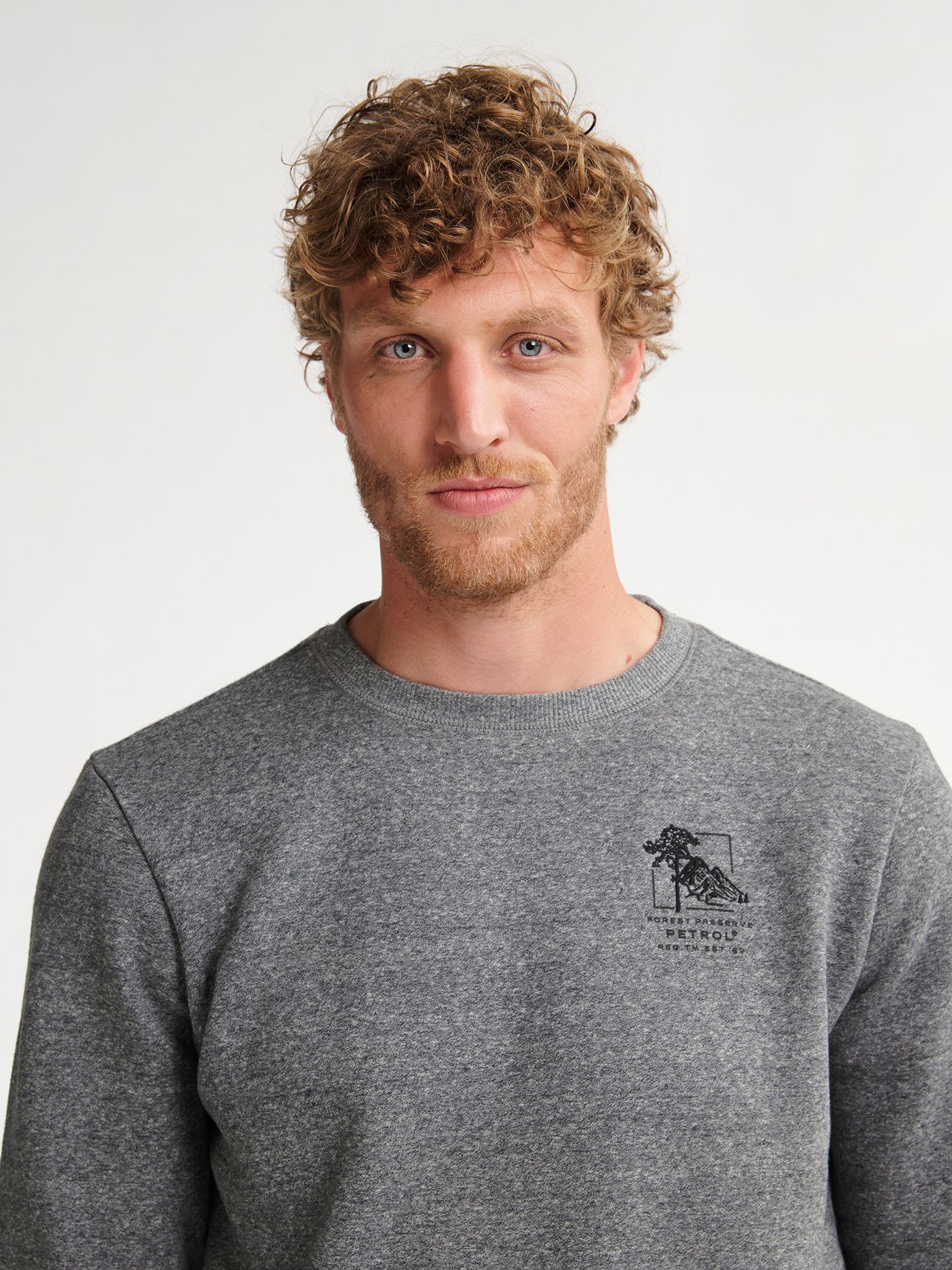 Petrol Industries Men Sweater Round Neck 9112 gunmetal 2900159591061