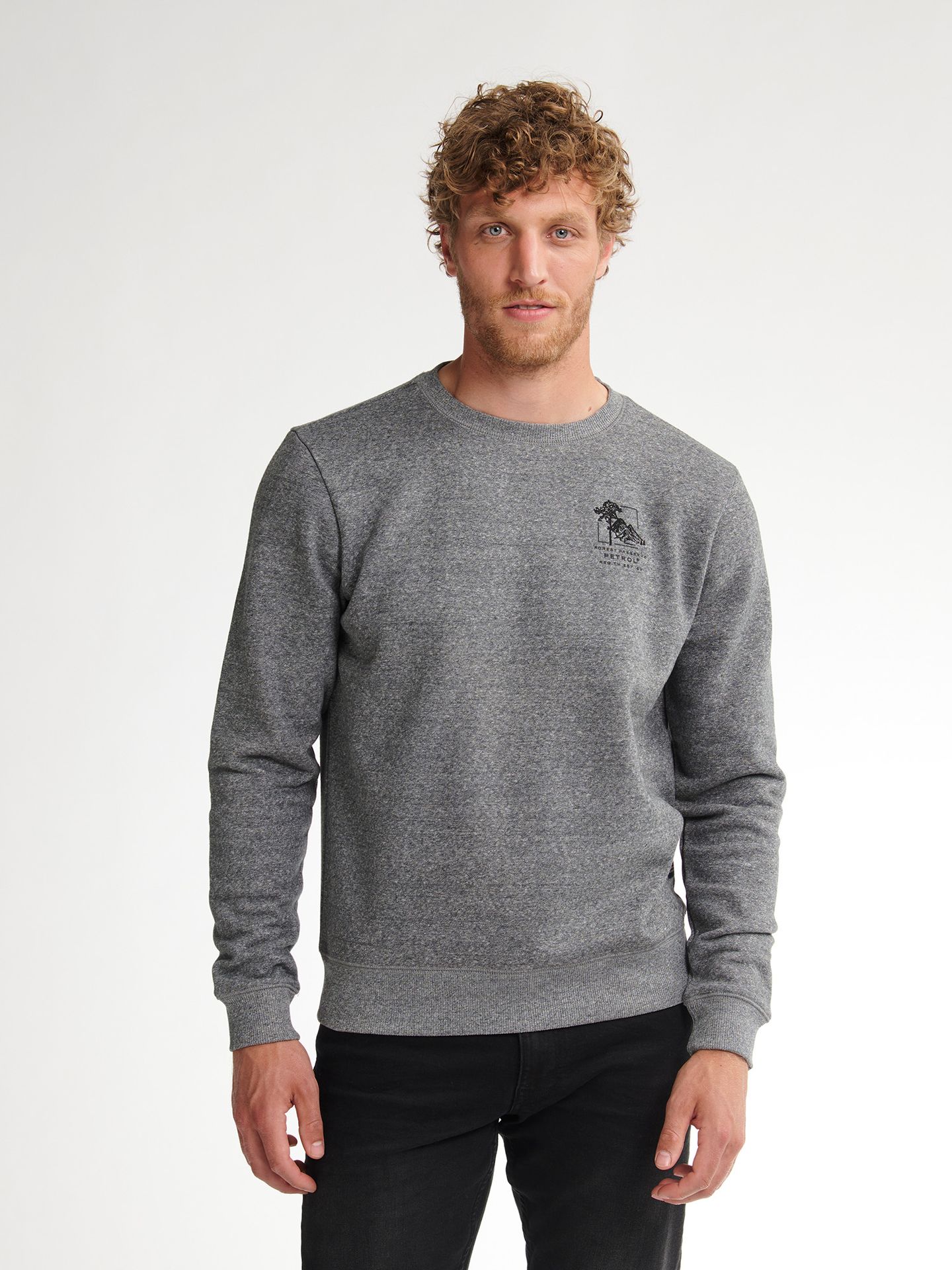 Petrol Industries Men Sweater Round Neck 9112 gunmetal 00114850-EKA26002700000177
