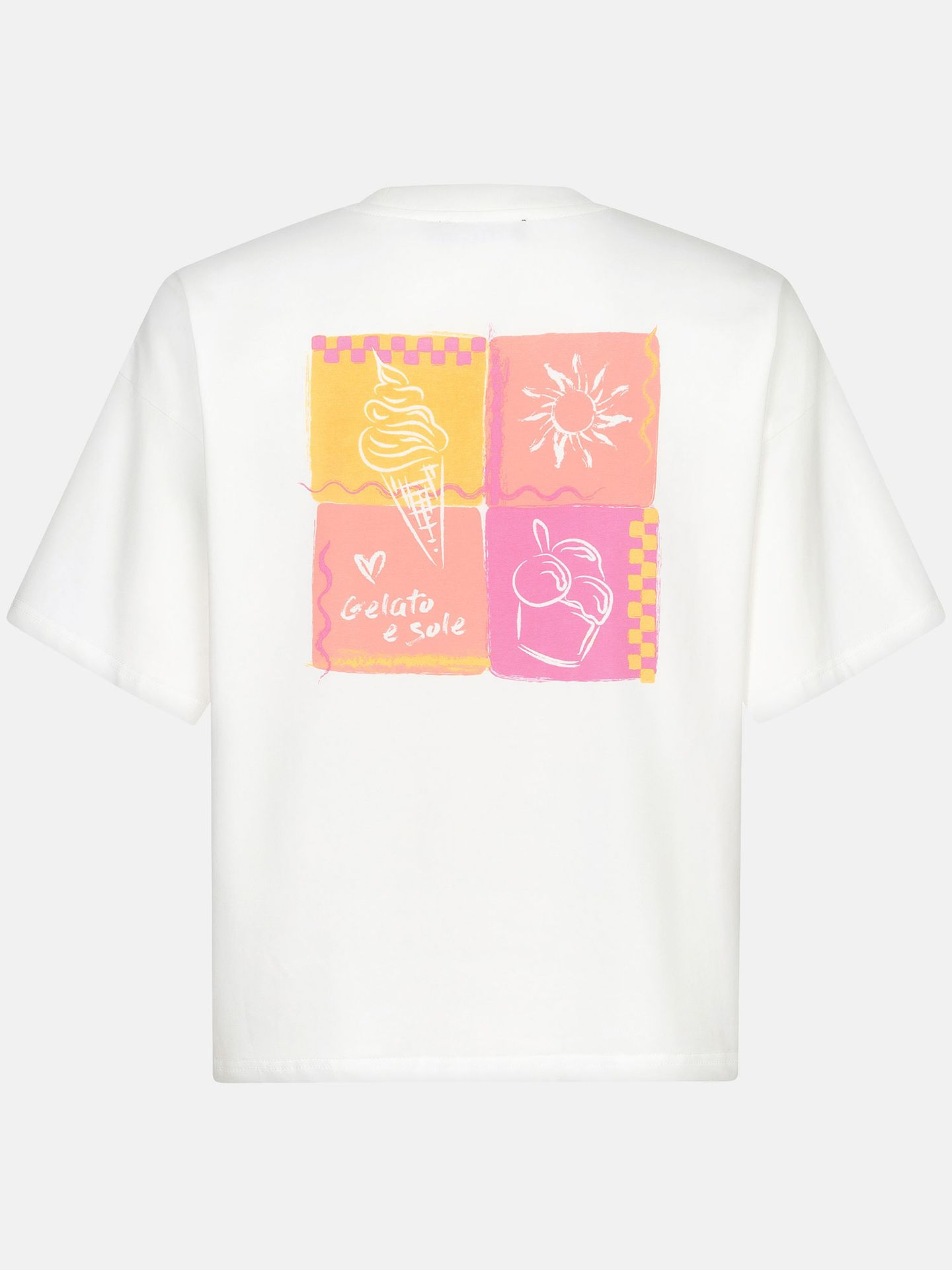 Ydence T-shirt Gelato e sole off white 2900167132065