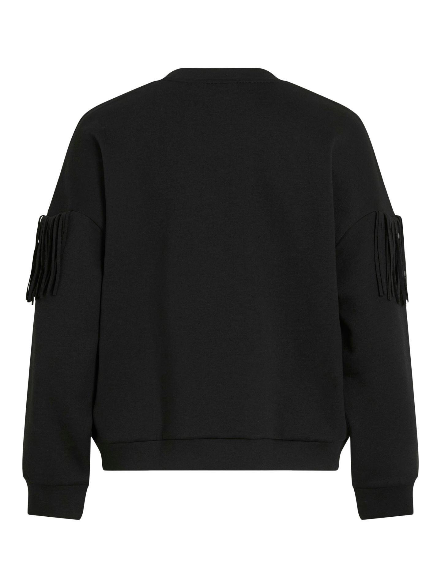 Object VIREFLECT L/S O-NECK FRINGE SWEATSH Black Beauty 2900160813039 Object VIREFLECT L/S O-NECK FRINGE SWEATSH Black Beauty 2900160813039