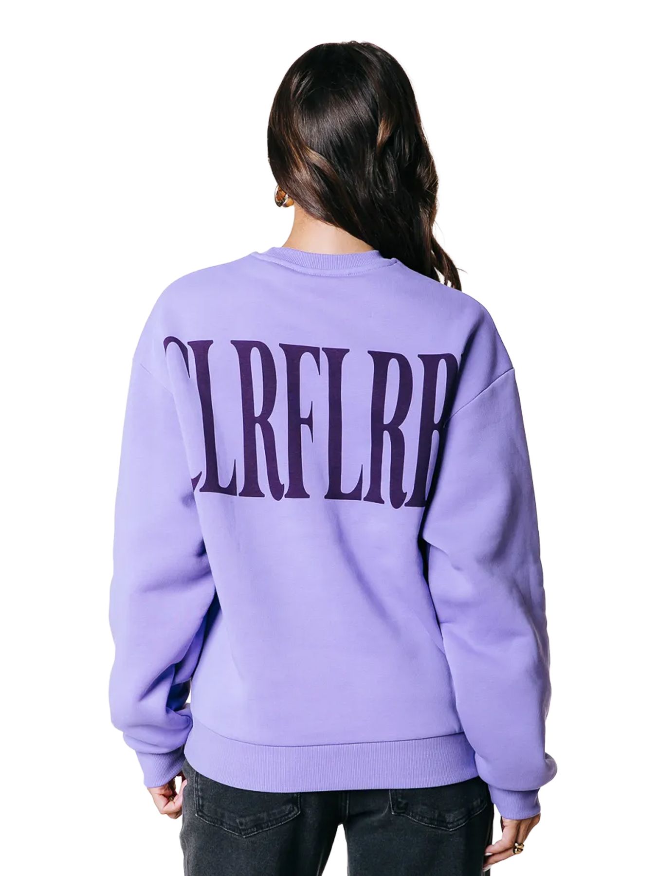 Colourful Rebel CR Big Logo Dropped Shoulder Sweat 627 soft purple 00116063-EKA26011600000058