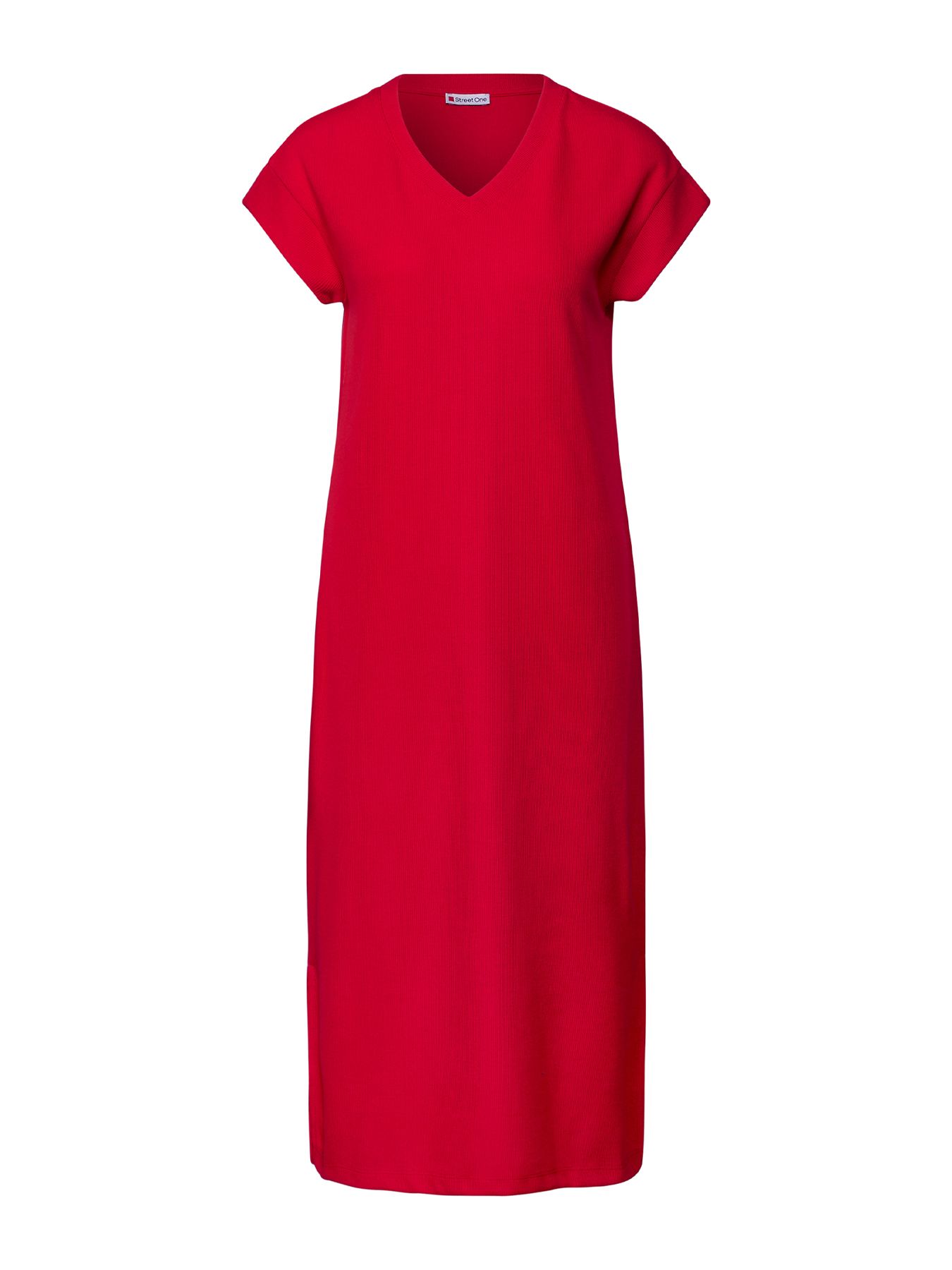 A144444 sleevless Rib Dress_solid Street One