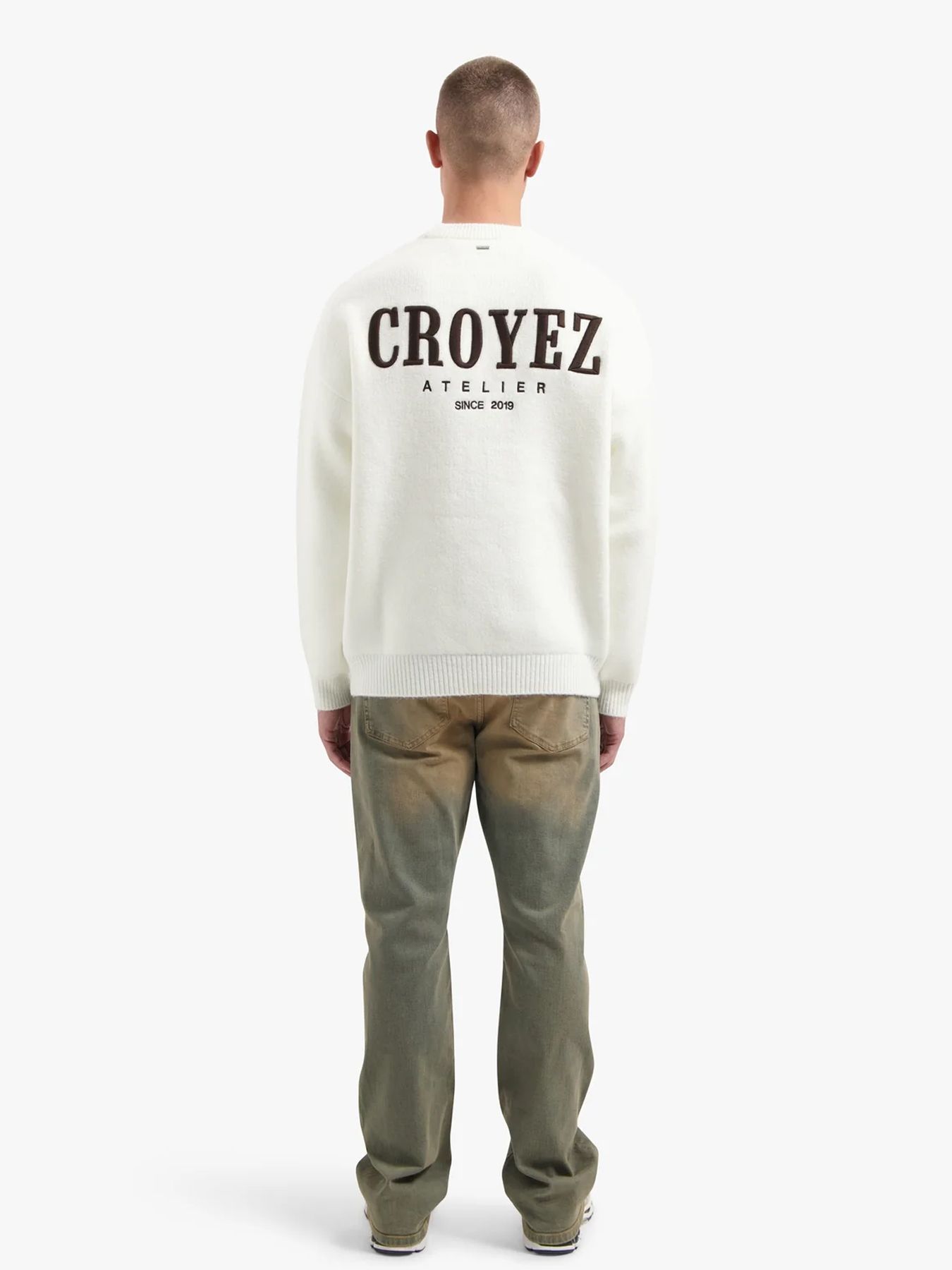 Croyez Gallery knit sweater off white 2900160442048