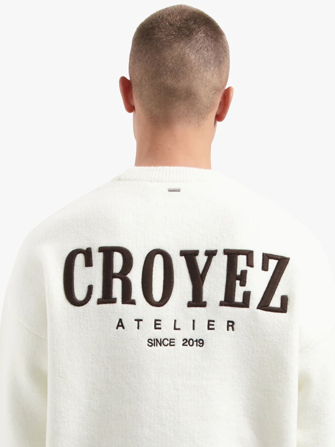 Croyez Gallery knit sweater off white 2900160442048