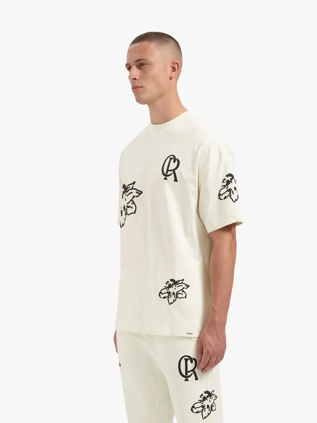 Croyez Flower T-shirt off white 00115236-W2