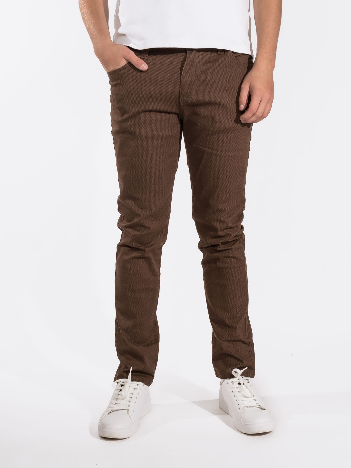 New Star 0256 Nyon printed twill Donker Bruin 2900159954385