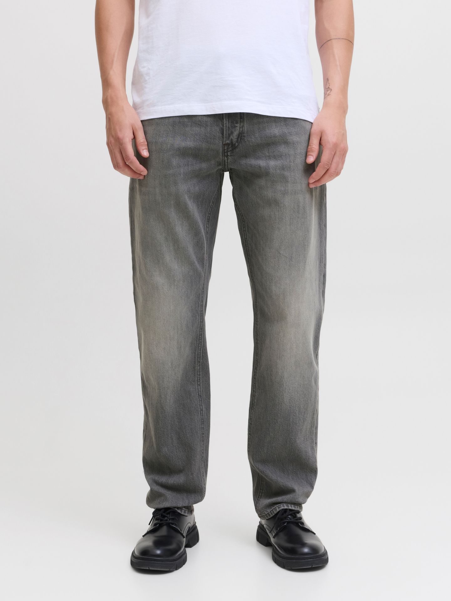 Jack & Jones JJIDAVE JJORIGINAL - Straight leg jeans - blue denim/blauw Jack & Jones JJIDAVE JJORIGINAL - Straight leg jeans - blue denim/blauw