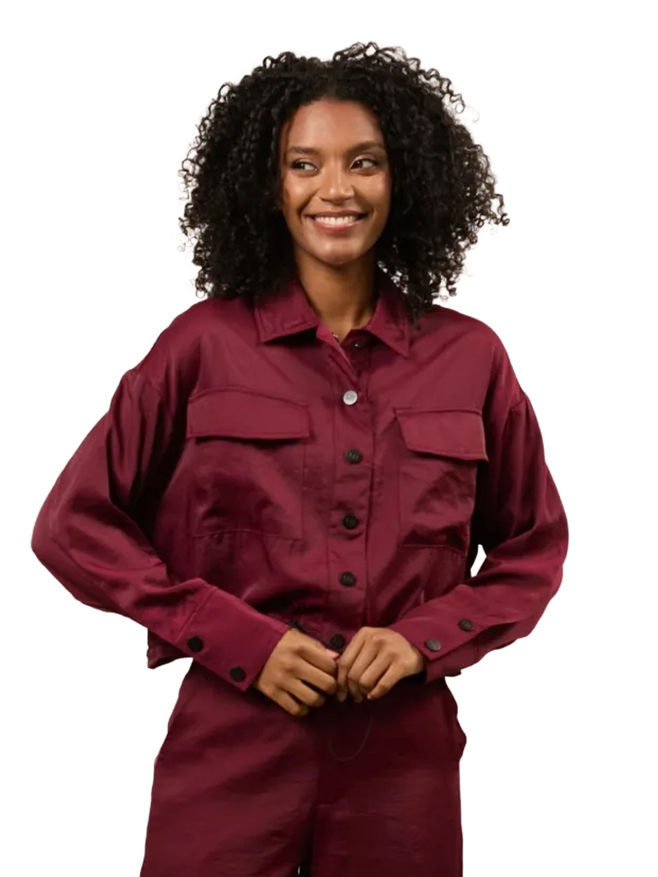 Lofty Manner Blouse Tilde 256 burgundy red 00115777-EKA26013300000071