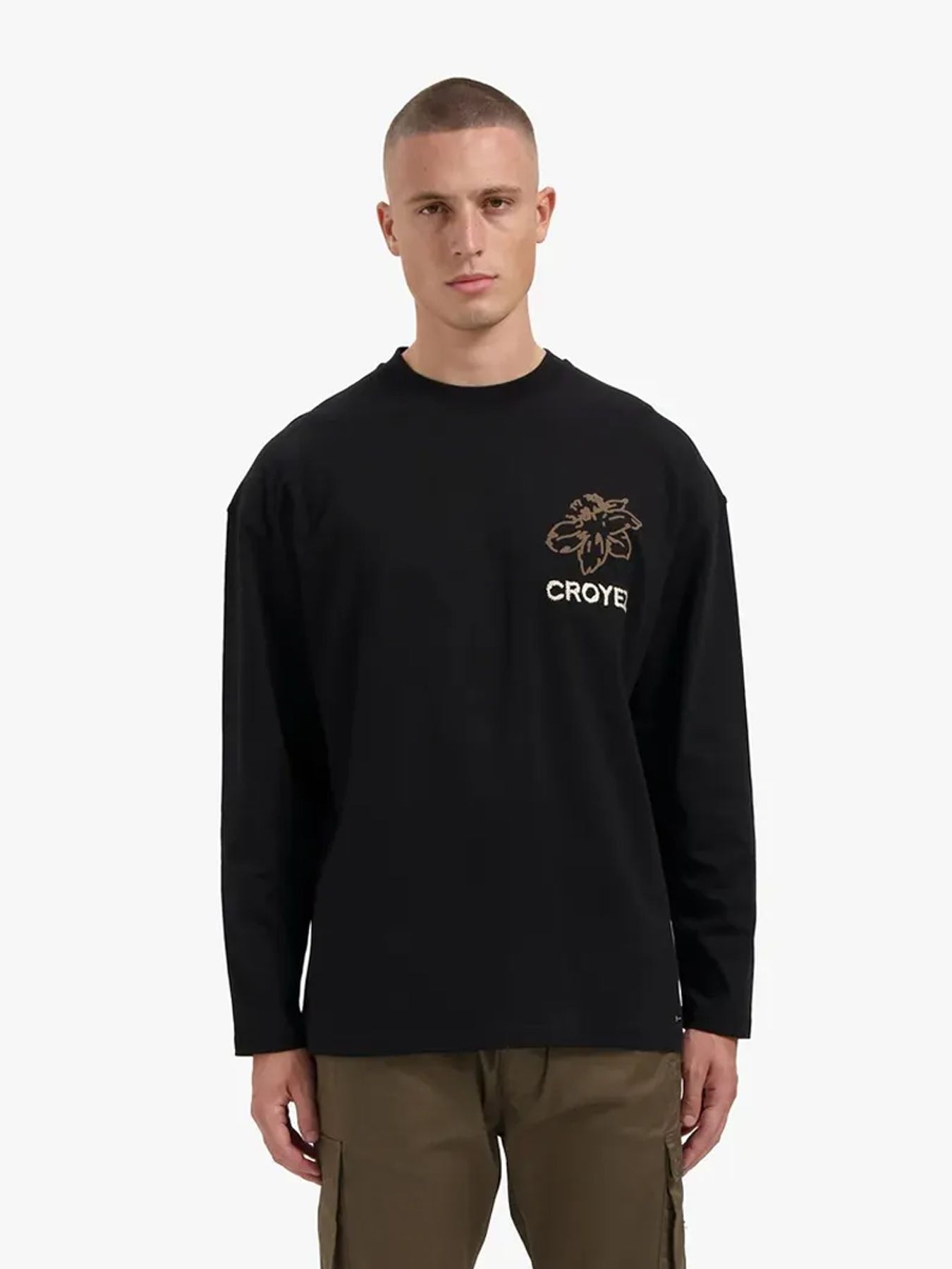 Croyez Gardener longsleeve t-shirt Black 00115237-BLC