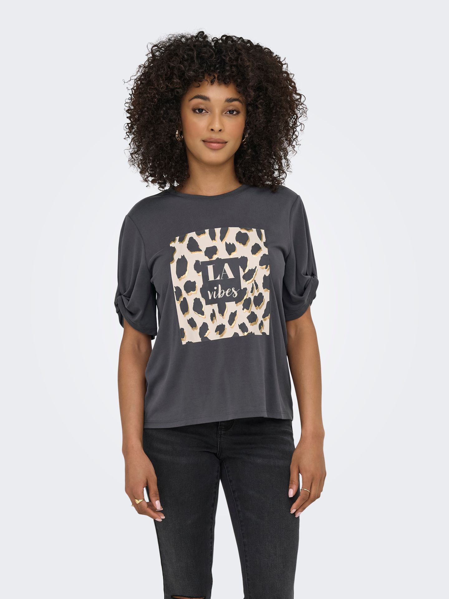 Only Play Font Life Shirt Dames Only Play Font Life Shirt Dames